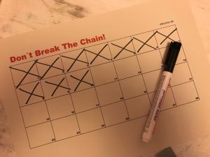 Vorsätze einhalten - don´t break the chain methode